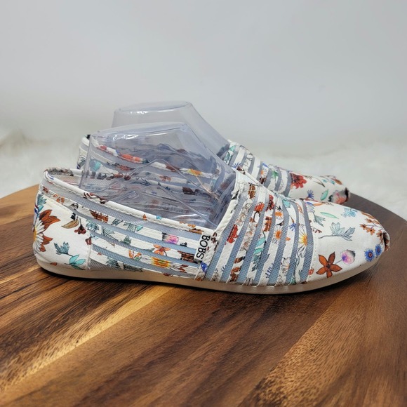 Bobs From Skechers Memory Foam Arch Pillow Floal Slip on Loafer Women's 9.5 - Picture 4 of 7